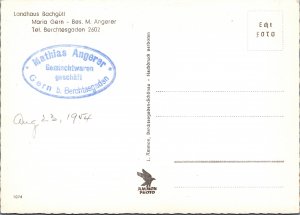 RPPC German Mathias Angerer Mixed Goods Store 1954 L. Ammon, Berchtesgaden