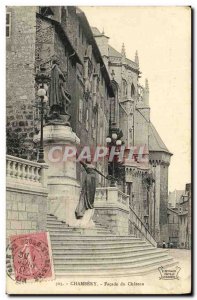 Old Postcard Chambery Facade du Chateau
