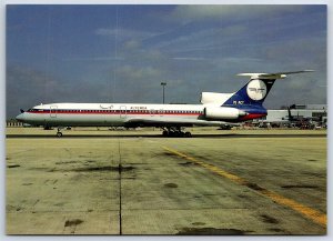 Airplane Postcard Alyemda Yemen Airlines Tupolev 154M 70-ACT at Heathrow CP9