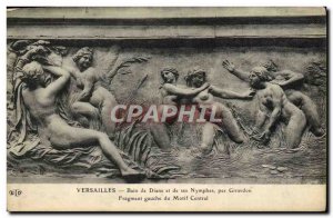 Old Postcard Versailles Bath of Diana and her Nymphs by Girardon of fragment ...
