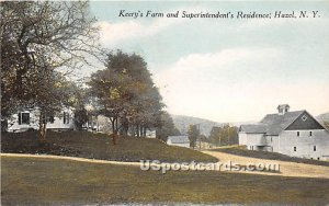 Kerry's Farm and Superintendent's Residence - Hazel, New York NY Postcard