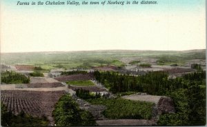 Vtg 1910 Farms in the Chehalem Valley Newberg in the distance Oregon OR Postcard