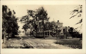 Poland Spring Maine ME Riccar Inn Real Photo Vintage Postcard