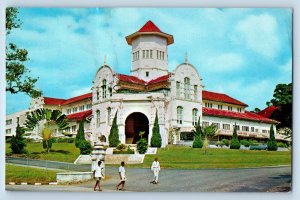 Singapore Postcard Goodwood Park Hotel Entrance View c1950's Vintage