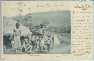 80357  -   CEYLON  - VINTAGE POSTCARD   -  COLOMBO 1903 - Ethnic 