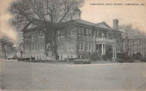 HARRINGTON PUBLIC SCHOOL HARRINGTON DELAWARE POSTCARD 1955