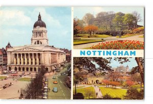 Nottingham England Vintage Postcard Council House Castle Grounds