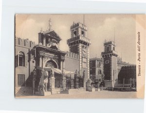 Postcard Porta dell Arsenale Venice Italy