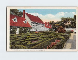 Postcard The Gardens Home Of Washington Mount Vernon Virginia USA