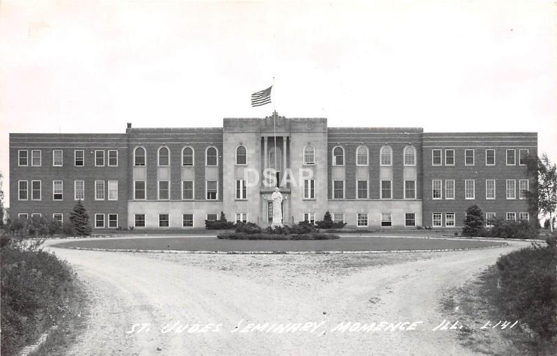 C72/ Momence Illinois Il Real Photo RPPC Postcard c40s St Jude's Seminary