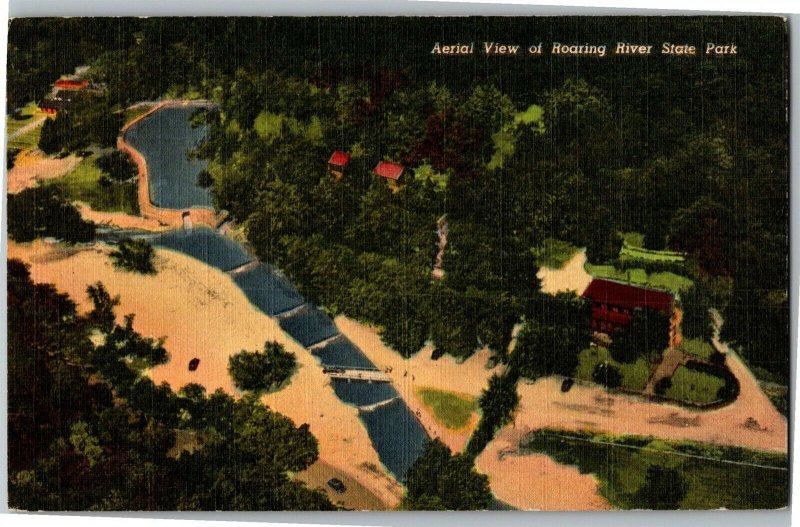 Aerial View Roaring River State Park, Cassville MO Vintage Postcard J28