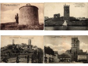 TOWERS TOURS FRANCE 700 Vintage Postcards pre-1940 in BOX (L5893)