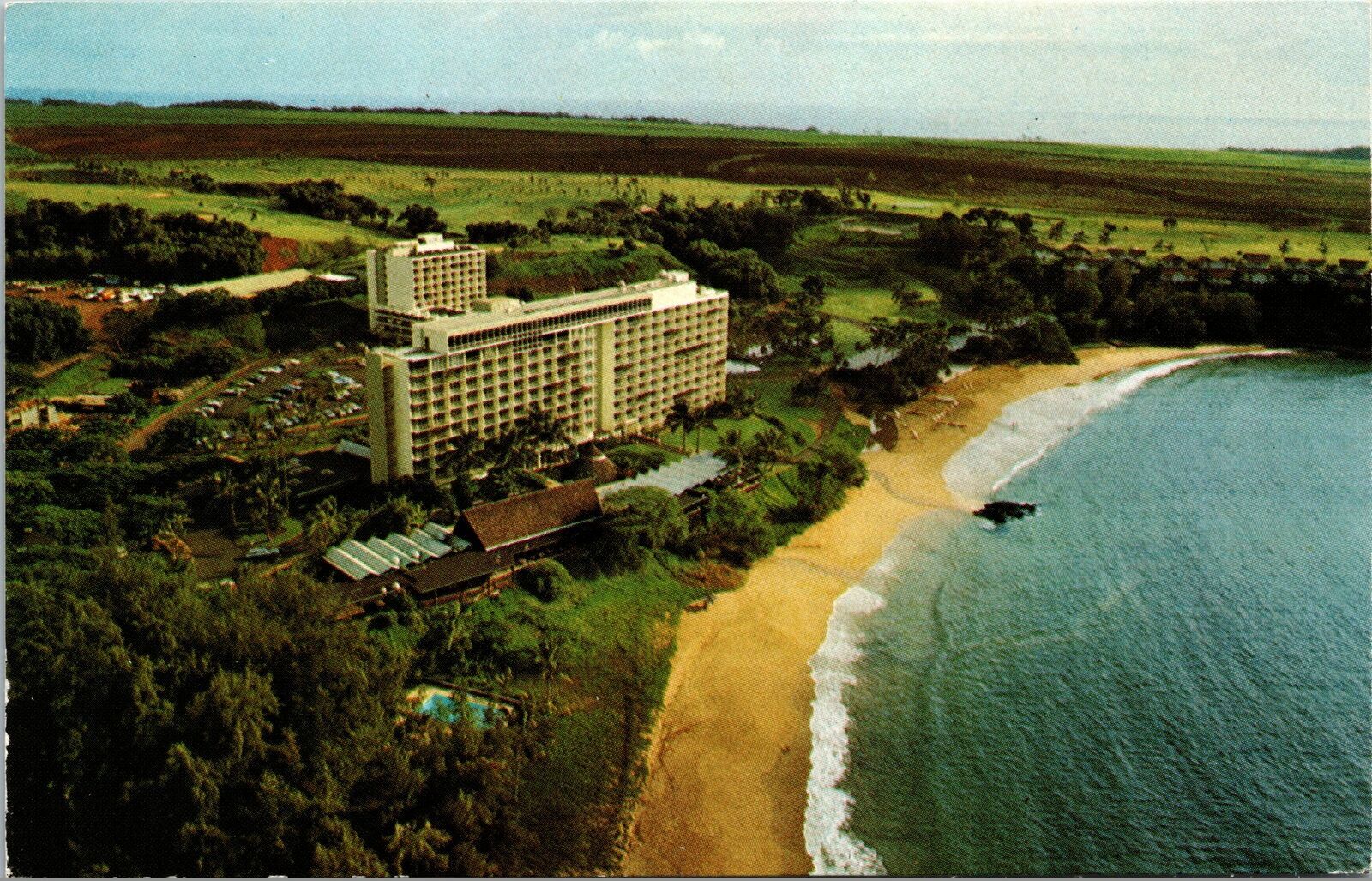 Vintage Postcard Kauai Surf Hotel at Kalapaki Beach Kauai Hawaii C
