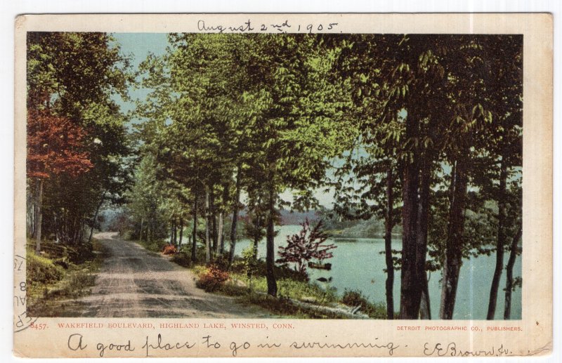 Winsted, Conn, Wakefield Boulevard, Highland Lake