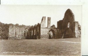 Durham Postcard - The West Front - Finchale Abbey - Real Photograph - Ref 16971A