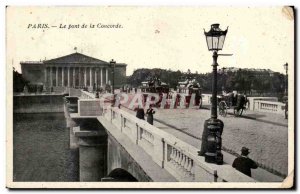 Old Postcard Paris Le Pont de la Concorde