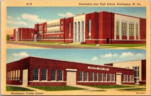 West Virginia Huntington East High School and Trades School Curteich