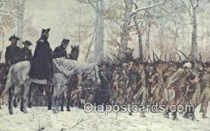 General George Washington, Valley Forge Military Postcard Post Card Old Vinta...