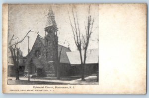 1905 Bordentown New Jersey NJ Vintage Postcard Episcopal Church Chapel Building