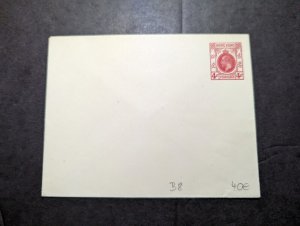 Mint British Hong Kong Postal Stationery Envelope 4 Cent Denomination