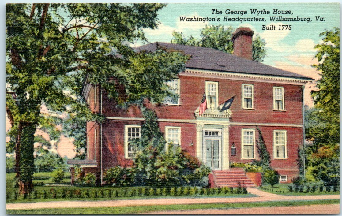 The Wythe House, Washington's Headquarters Williamsburg, Virginia United States