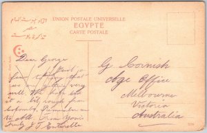 Port Said L'Entree Du Canal Et L'Eau Douce Egypt Boats Ships Buildings Postcard