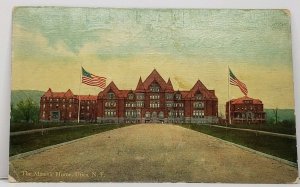 Utica NY The Masonic Home 1912 to Gloversville NY Postcard A14