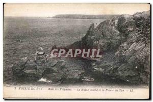 Old Postcard The Pointe du Raz Bay of Souls Monk layer and Pointe du Van