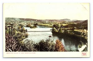 Deerfield Valley At West Deerfield Mass. Postcard Boston And Maine Railroad