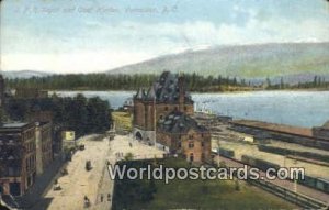 CPR Depot & Coal Harbor Vancouver British Columbia, Canada 1911 