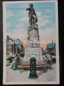 Lancashire ST ANNES ON SEA Lifeboat Monument - Old Postcard by G.D.& D.L.