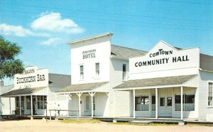 South Main Street WICHITA, KANSAS Cow Town Bar, Hotel c1950s Vintage Postcard