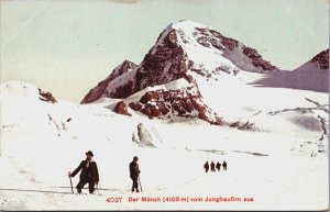 Switzerland Der Mönch vom Jungfraufirn Vintage Postcard C218