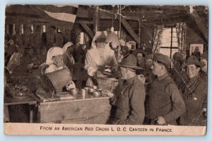 France Postcard From An American Red Cross L O C Canteen US Army P E S 1919