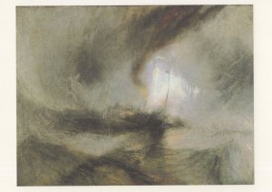 JMW Turner Snow Storm Tate Victorian Painting Postcard