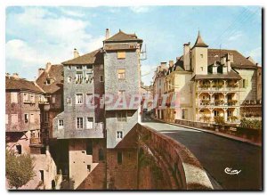 Postcard Modern Olorons Ste Marie (Pyr Atl) Bridge Gave Ossa Old Houses