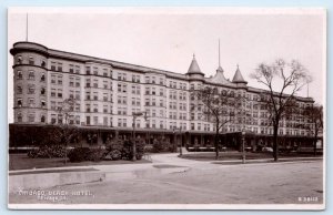 RPPC CHICAGO, Illinois IL ~ CHICAGO BEACH HOTEL c1910s Rotograph Postcard