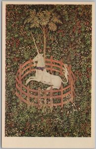 Unicorn in Captivity Tapestry Postcard Arthur Jaffé Inc. Met Museum H83