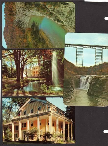 NY LOT 4 Letchworth State PK CASTILE,NEW YORK Postcard