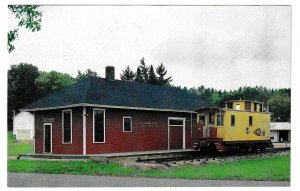 Caboose, The Depot, Iola, Wisconsin, Vintage Chrome Postcard