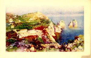 Italy - Capri. Faraglioni Island and Charterhouse