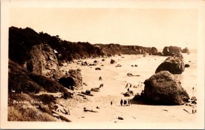 RPPC View of Bandon Beach, Bandon OR Vintage Postcard V74