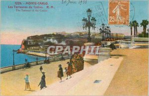 Old Postcard Monte Carlo Les Terrasses du Casino