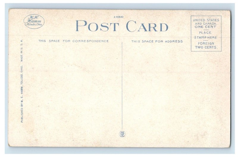 1910's Technical High School Elyria, OH. Postcard F86E