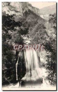 Old Postcard Sassenage waterfall Furont