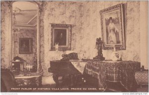 Wisconsin Prairie Du Chein Front Parlor Interior of Historic Villa Louis Artvue