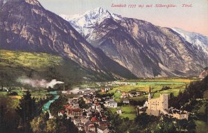 Landeck Tirol Austria Schloss Castle Silberspitze Mountain Postcard c1900s