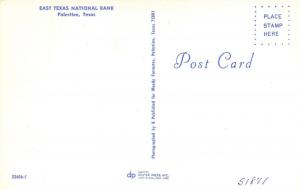 Palestine Texas 1960s Postcard East Texas National Bank