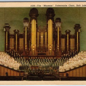 1950 Salt Lake City UT Mormon Tabernacle Choir Piano Organ Church Cathedral A247