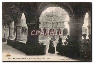 Old Postcard Sainte Anne of Auray View Interieur du Cloitre